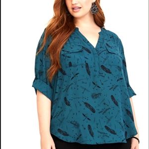 Like New Torrid Harper Georgette Harry Potter Top 1